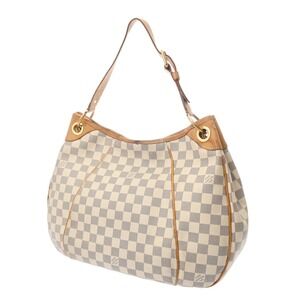 Louis Vuitton Azur Galliera White Canvas Damier Handbag